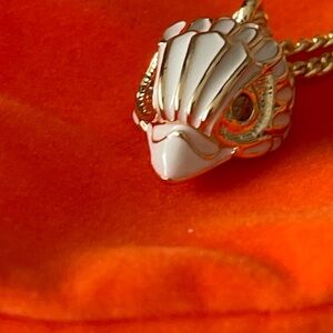 Kurt Geiger London White Eagle Head Necklace Rare NWT